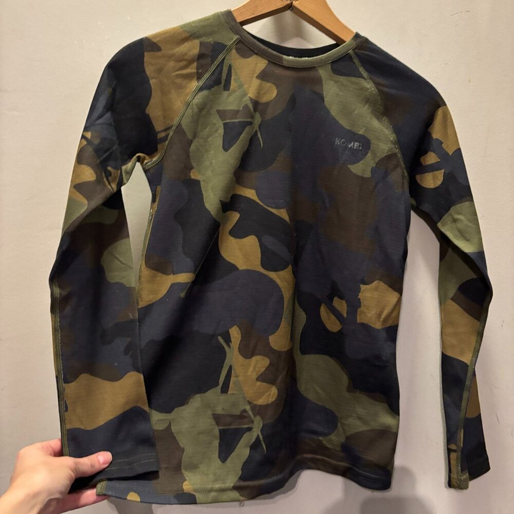 Kombi Merino Mix Pro Crew Top - Youths (20% Merino Wool, 80% Polyester) - Picture 2 of 4